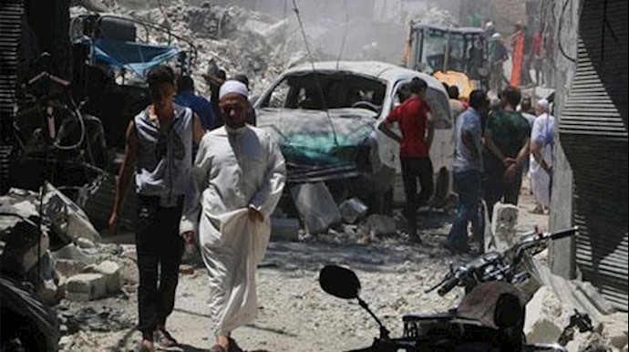 28 قتيلا بغارات للنظام علی حلب