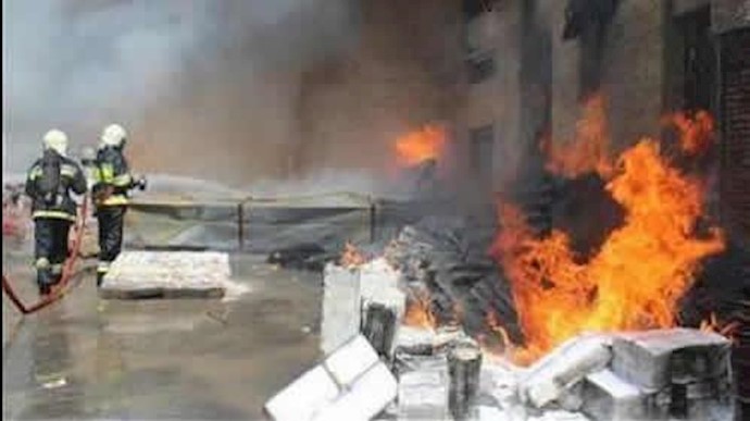 حريق يبتلع وحدة إنتاجية في مدينة اراک