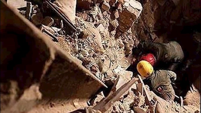 إيران..إنهيار ورشة مترو «کوهسار»