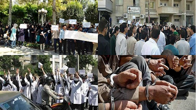 إتساع نطاق الاحتجاجات والإضرابات الشعبية في طهران وسائر المدن