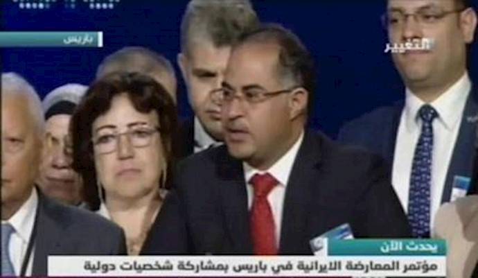 کلمة سلیمان حمید عماره وهدان نائب رئيس البرلمان المصري في مؤتمر المقاومة الايرانية بباريس 9 يوليو