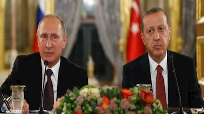 بوتين وأردوغان يتفقان علی الإلتزام بوقف إطلاق النار