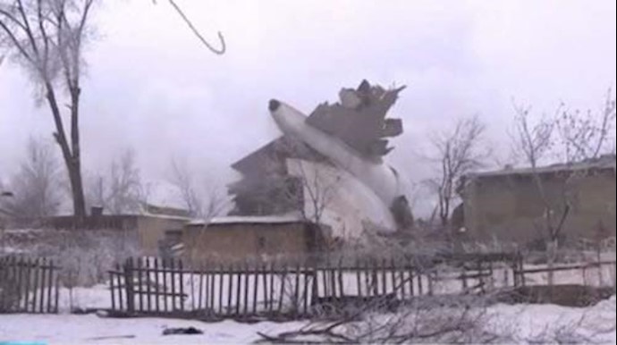 مقتل 37 شخصاً إثر تحطم طائرة شحن في قرغيزستان