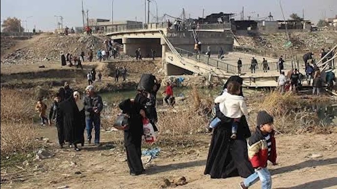 أکثر من 5 آلاف نازح جديد يعودون إلی الموصل وتکثيف جهود الإغاثة