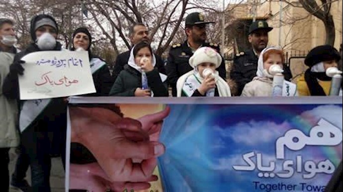 إيران..تجمع في مدينة تبريزاحتجاجا علی تلوث الهواء