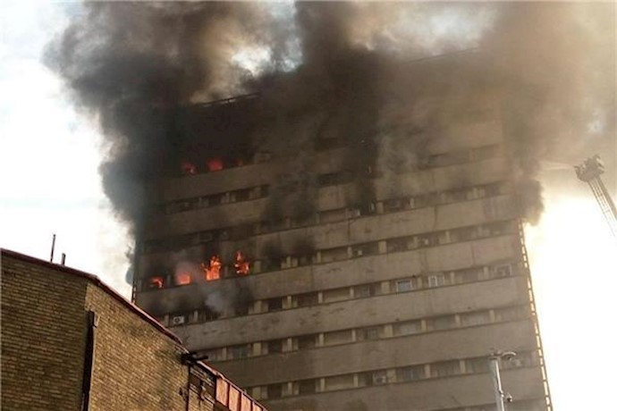 مبنى بلاسكو نموذج لدمار إيران الرازحة تحت حكم الملالي