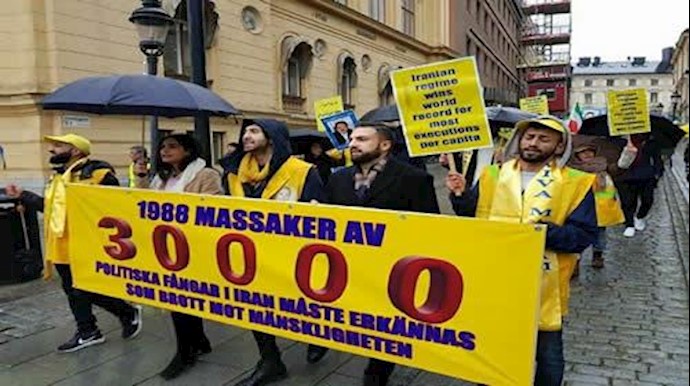 مظاهرات المقاومة الإيرانية في السويد ولندن للتنديد بعقوبة الإعدام+فيديو