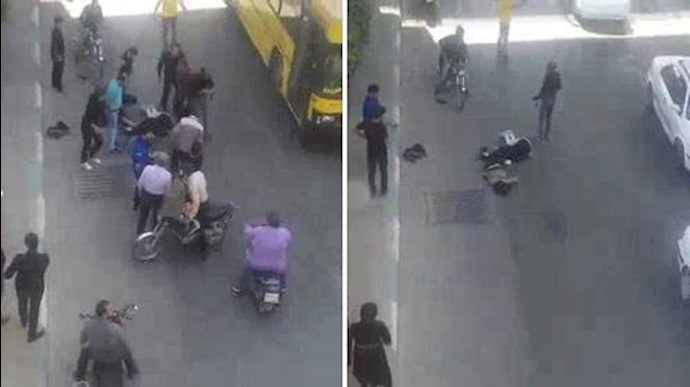 محاولتين متزامنتين للإنتحار لشابتين بإلقاء نفسهما من جسر«جمران» إلی الأرض بمدينة اصفهان + فيديو