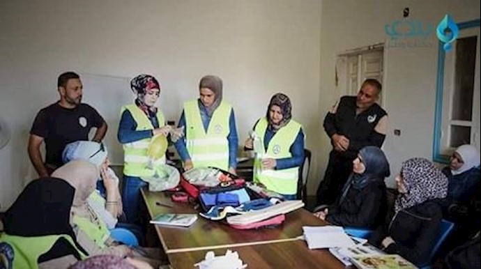 الدفاع المدني بدرعا يعزز قدرات الکادر النسائي