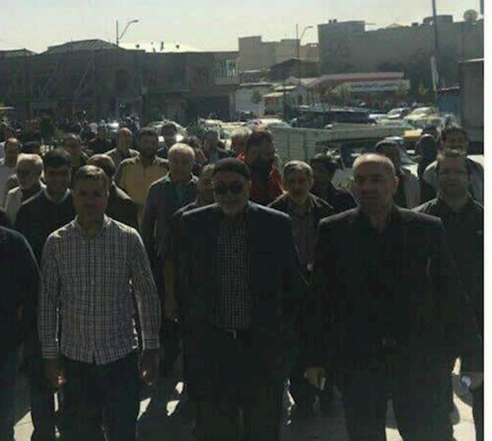 تجمع احتجاجي لوحدات بيع المواد الغذائية بالجملة في العاصمة طهران