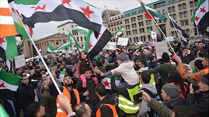 سوريون يتظاهرون في ألمانيا ضد نظام الأسد وداعميه