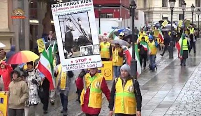 تظاهرات في استوکهلوم ضد الإعدامات المتزايدة في إيران - اکتوبر-2017