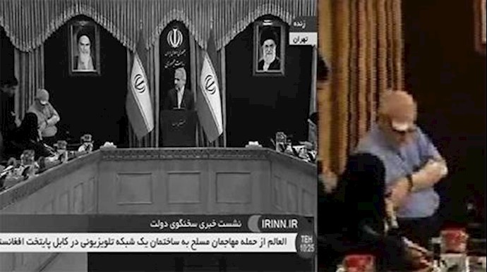 مستشار صحافي لرئيس المصرف المرکزي للنظام : کان 300من المواطنين يرددون شعارات سيئة ضد القائد( علی خامنئي)