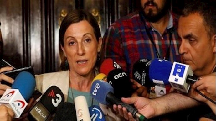 حبس رئيسة برلمان کتالونيا حتی التمکّن من دفع کفالة قدرها 150 ألف يورو
