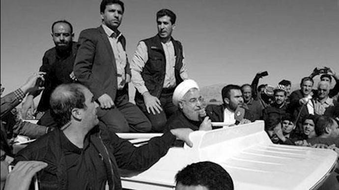 صرخات احتجاجية للمنکوبين بالزلزال في قضاء سربل ذهاب علی الملا المحتال روحاني + فيديو