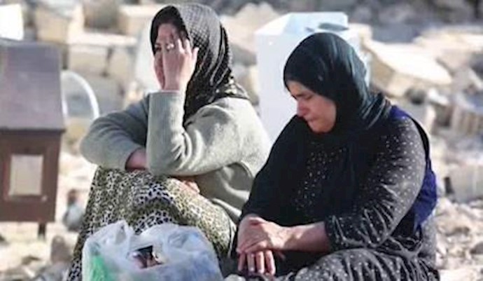 تقريرمراسل قناة الحرية للمعارضة الإيرانية عن معاناة المنکوبين بالزلزال