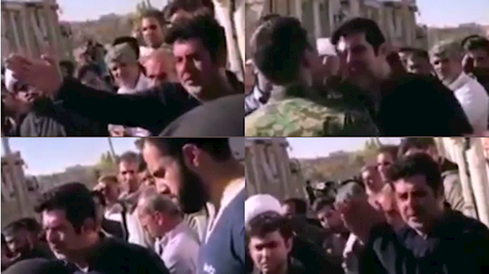 المواطنون المنکوبون بالزلزال في سربل ذهاب يخاطبون عناصرالحرس: أرحلوا خارج منطقتنا لا نريد مساعدتکم + فيديو