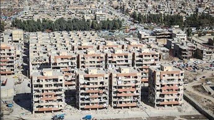 تعرض 90 بالمئة من الوحدات السکنية المعروفة بسکن مشروع مهر للدمار في کارثة الزلزال في کرمانشاه