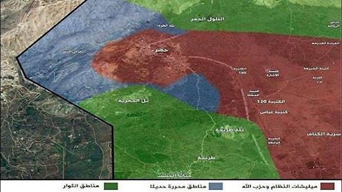 بعد ساعات علی بدء عمليته.. الجيش الحر يکسر الحصار عن قری جبل الشيخ