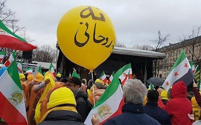 تظاهرات الإيرانيين الأحرار في باريس..مريم رجوي: إنقاذ حقوق الإنسان والبيئة في إيران مرهون بتغيير النظام