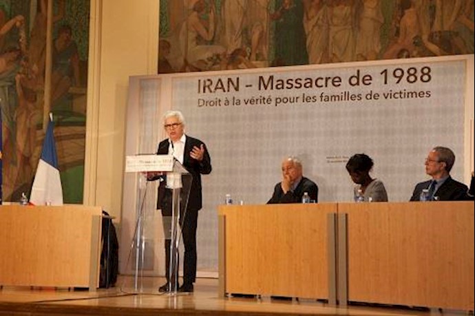 مؤتمر ومعرض في بلدية باريس:الفرنسيون والعرب يندّدون انتهاکات حقوق الإنسان في إيران+فيديو