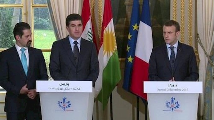 ماکرون: يجب إنهاء کافة ميليشيات العراق من ضمنها الحشد الشعبي