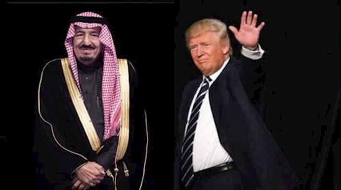 العاهل السعودي يبحث مع ترامب محاسبة النظام الإيراني علی أعماله العدوانية