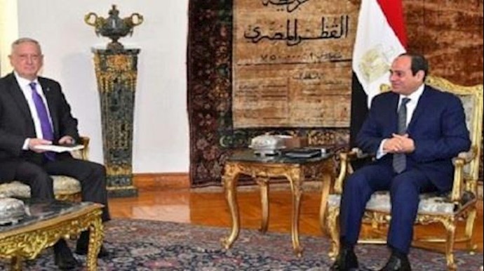 السيسي يبحث مع ماتيس أمن الشرق الاوسط