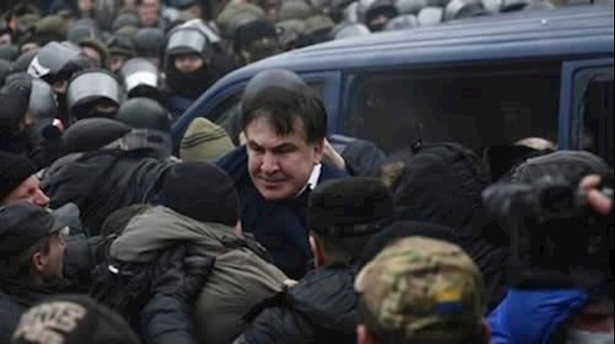 اعتقال الرئيس الجورجي السابق ميخائيل ساکاشفيلي