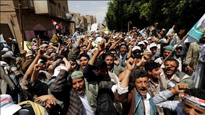 شاهد.. تظاهرات حاشدة في العاصمة اليمنية ضد الحوثيين