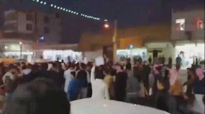 تظاهرات واسعة في مدينة الأهواز احتجاجا علی مصادرة أراضي زراعية لمواطنين العرب