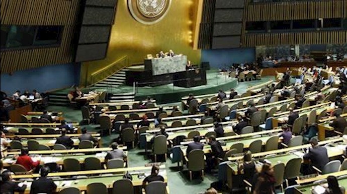 هلع نظام الملالي من صدور قرار الجمعية العامة ضد انتهاک حقوق الانسان في إيران