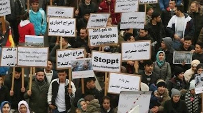 تظاهرات في المانيا رفضا لترحيل لاجئين الی افغانستان