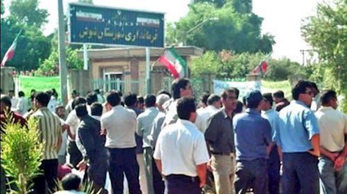 ايران ..تجمع احتجاجي لسواق” هفت تبه “ خوزستان