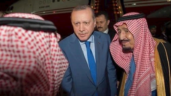 الملک سلمان يستقبل أردوغان في مستهل زيارته إلی الرياض