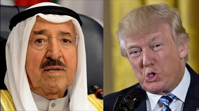 الصباح وترمب يؤکدان أهمية تعزيز الأمن والاستقرار بالمنطقة