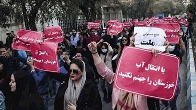 إيران..تظاهرات أهالي مدينة الأهواز لليوم السادس علی التوالي