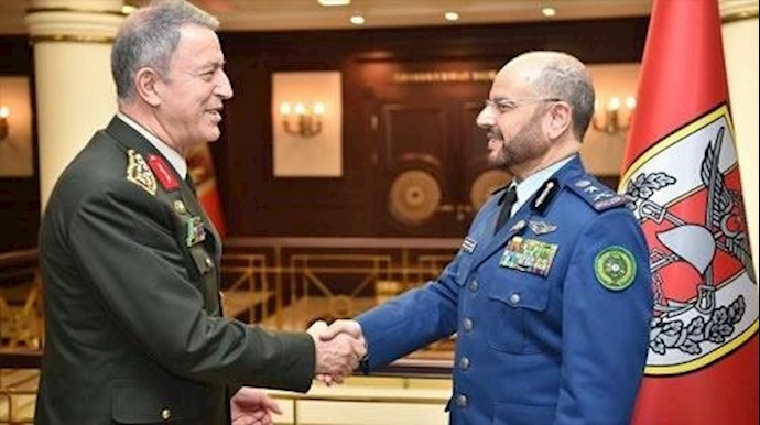 رئيس الأرکان الترکي يستقبل نائب رئيس الأرکان السعودي