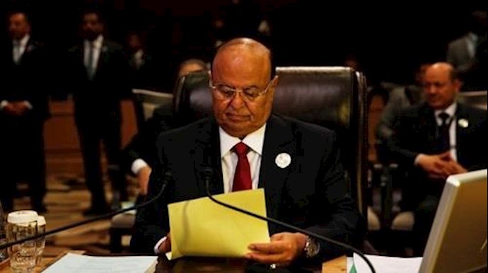 هادي: قريبون من استعادة الشرعية والنظام الايراني راعي للإرهاب