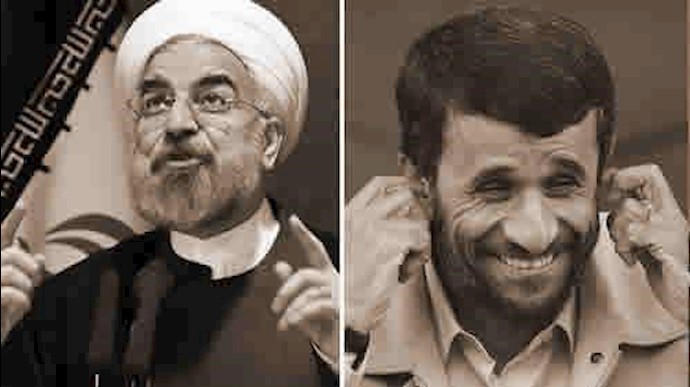 ايران.. احمدي نجاد يهاجم روحاني بشدة: انک تبتلع رواتب 80 مليون ايراني لملء جيبک