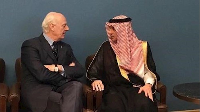 الجبير يبحث الأزمة السورية مع المبعوث الأممي