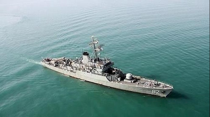 النظام الإيراني يستفز ويرسل مدمرة وسفينة حربية لخليج عدن
