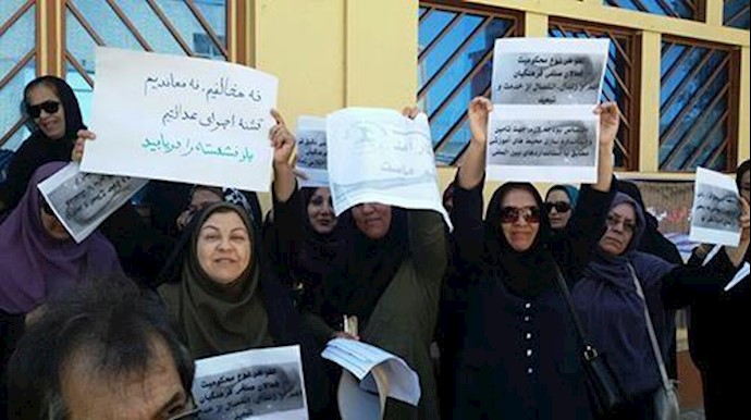 ايران .. تجمع احتجاجي للمعلمين في اکثر من 20 مدينة