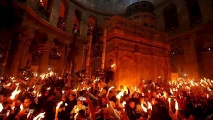 المسيحيون يحتفلون ب"سبت النور" في القدس