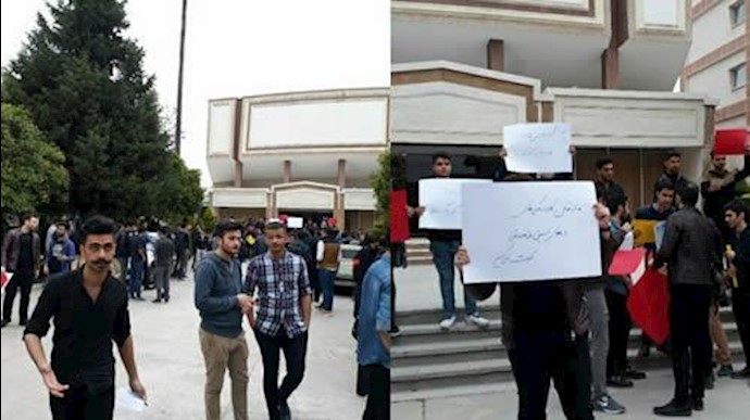 إيران..تجمع احتجاجي لطلاب جامعة«نوشيرواني» بمدينة بابول علی مضايقات أمنية