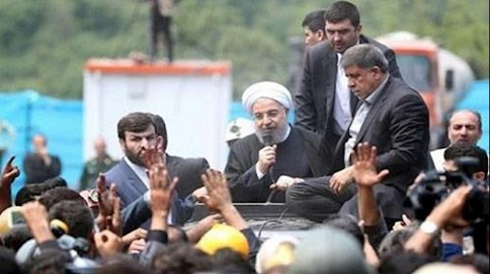 أ ف ب: روحاني واجه احتجاجات خلال زيارته موقع المنجم المنهار