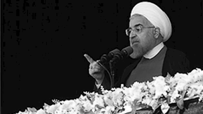 إيران..تجمع احتجاجي لأهالي مدينة کرمانشاه مقابل موقع منصة خطاب روحاني
