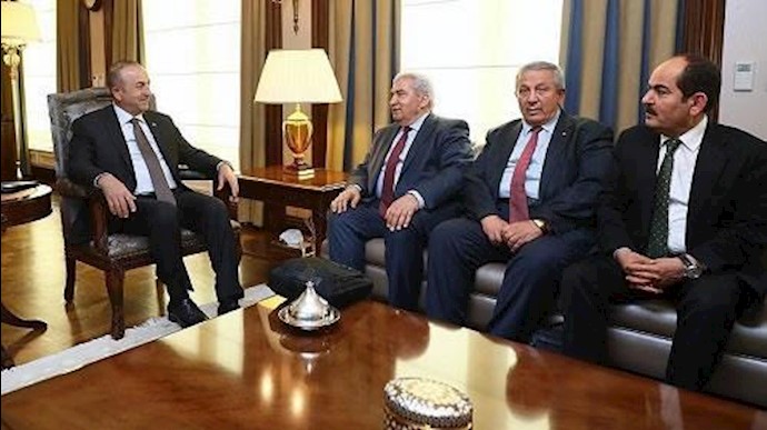 جاويش أوغلو يستقبل في أنقرة رئيس الائتلاف السوري الجديد