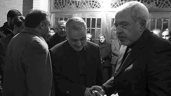 ظريف يشيد بسليماني.. وحدة موقف تجاه تدخل طهران بالمنطقة
