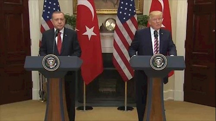 ترمب وأردوغان يؤکدان علی مکافحة الإرهاب وتعزيز العلاقات